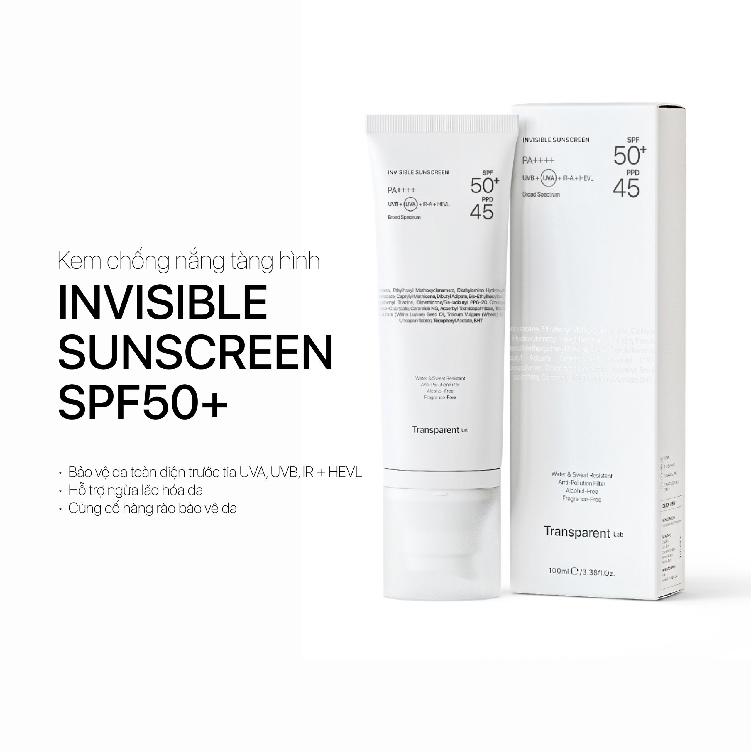 INVISIBLE SUNSCREEN SPF50+