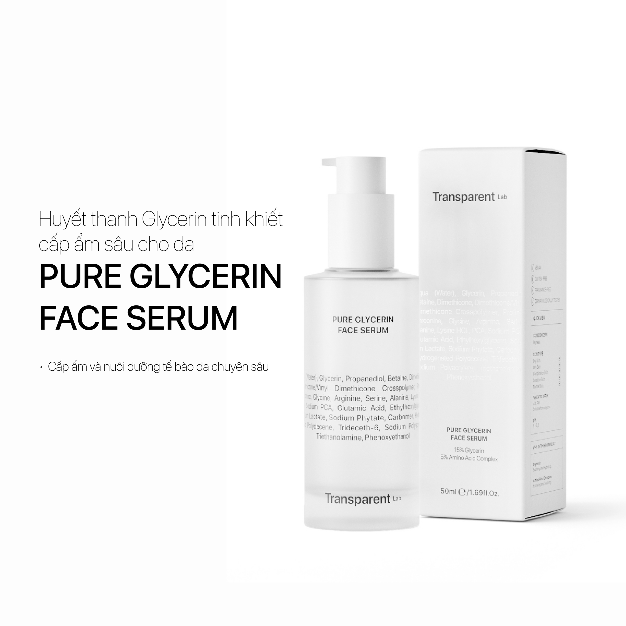 PURE GLYCERIN FACE SERUM (Mini Size) 15ml - Ảnh 2