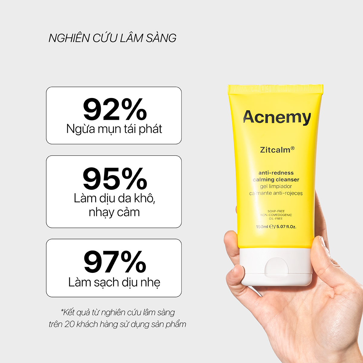 ZITCALM® ANTI REDNESS CALMING CLEANSER - Ảnh 5