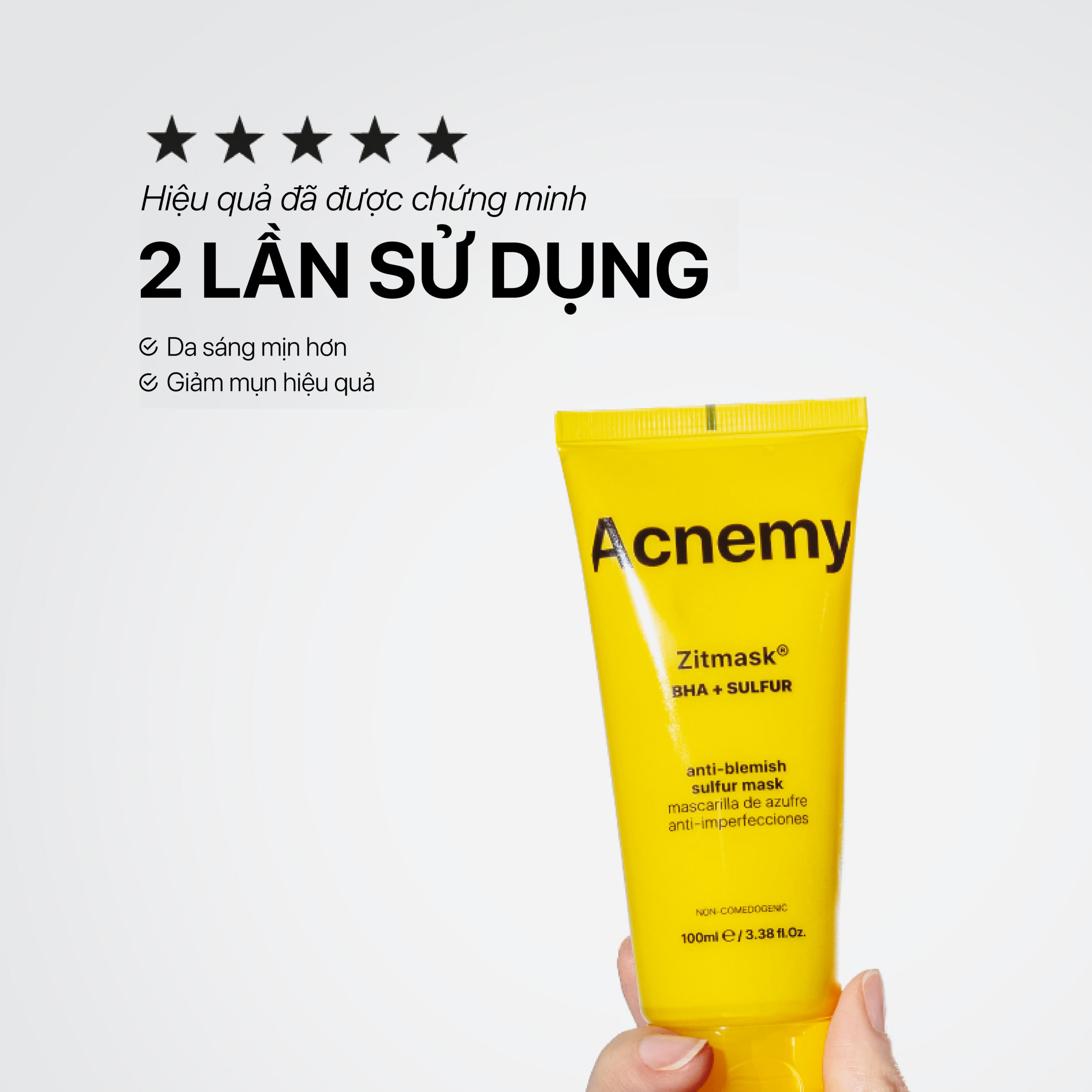 ZITMASK® ANTI-BLEMISH SULFUR MASK - Ảnh 2