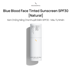 Blue Blood Face Tinted Sunscreen SPF30 [Natural] Blue Blood kem chống nắng che khuyết điểm SPF30 - Màu tự nhiên