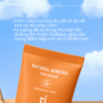 NON-NANO, REEF SAFE NATURAL MINERAL SUN CREAM SPF 50+ PA++++ Kem chống nắng khoáng chất Mineral Sun Cream SPF50+ - Ảnh 5